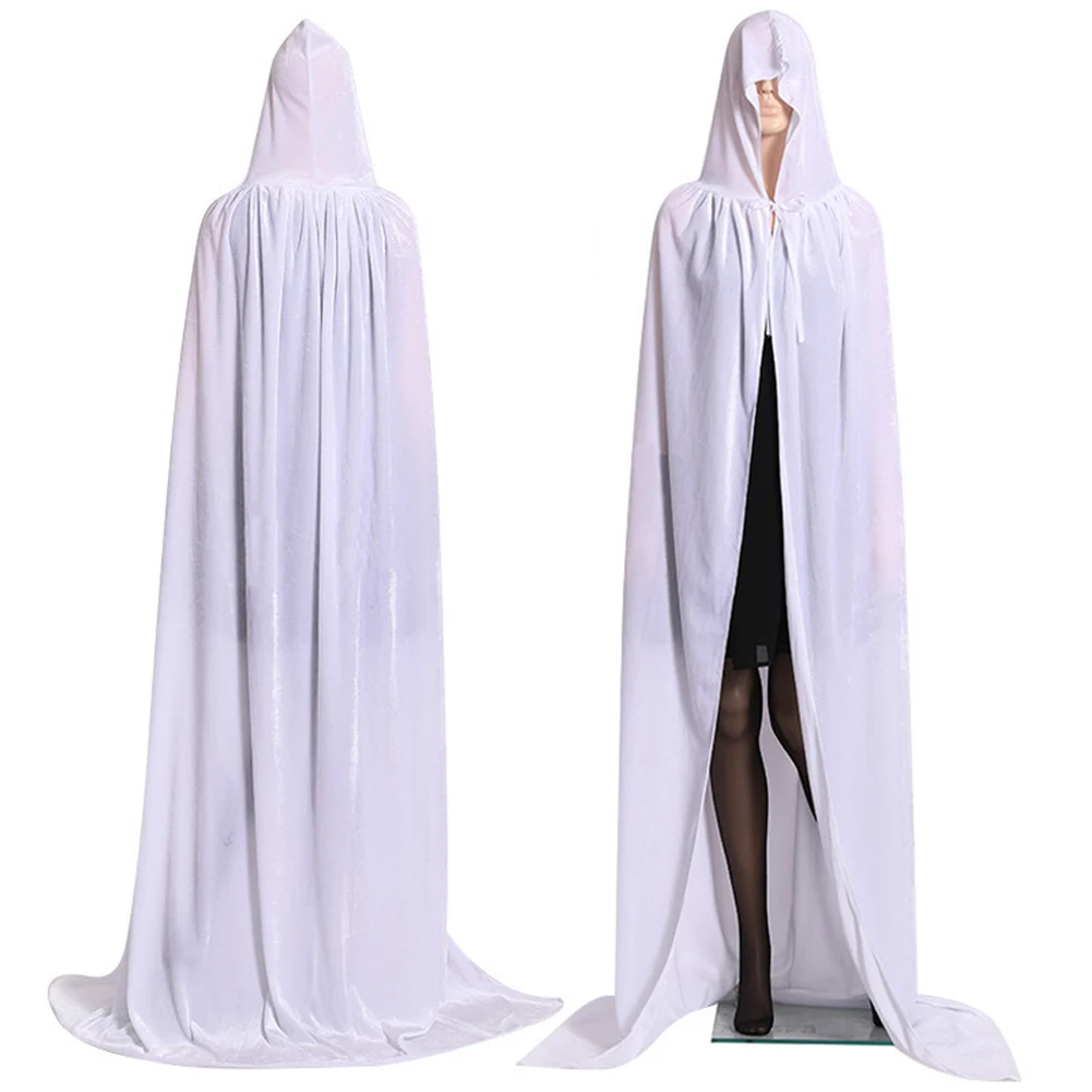 Готическая пятнистая накидка с капюшоном Wicca Robe Witch Larp для женщин и мужчин костюмы