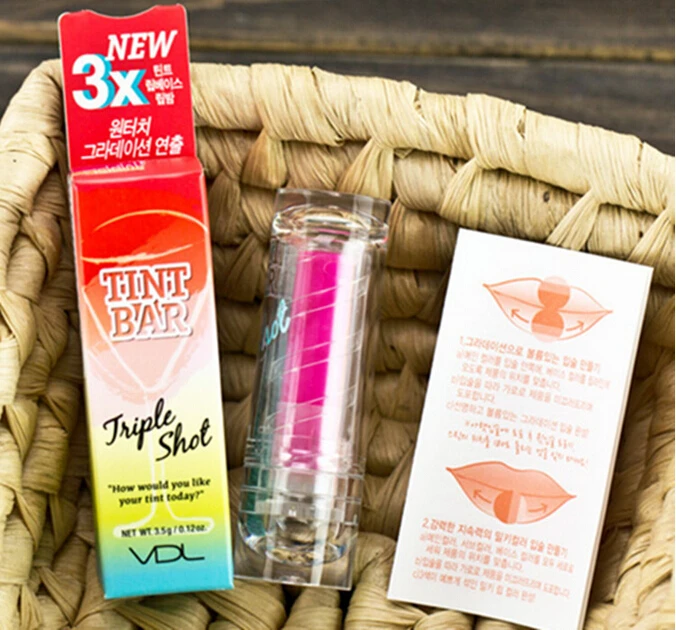 VDL новая 3X Тонировочная помада с тройным эффектом три цвета градиентная 3 5 г/шт.