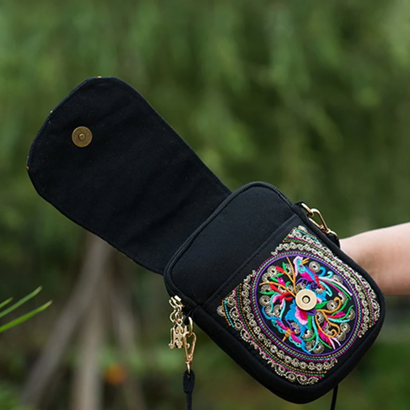 Hmong Этническая Бохо Хобо вышивка сумка для покупателей женская на плечо бренд