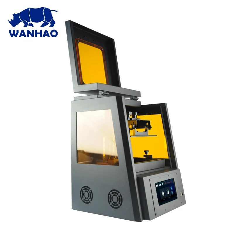 2019 WANHAO manufactory Direct Sales 3D Printer D8 DLP LCD Jewelry Dental Color Touch Screen 405nm UV Resin High Precision WiFi