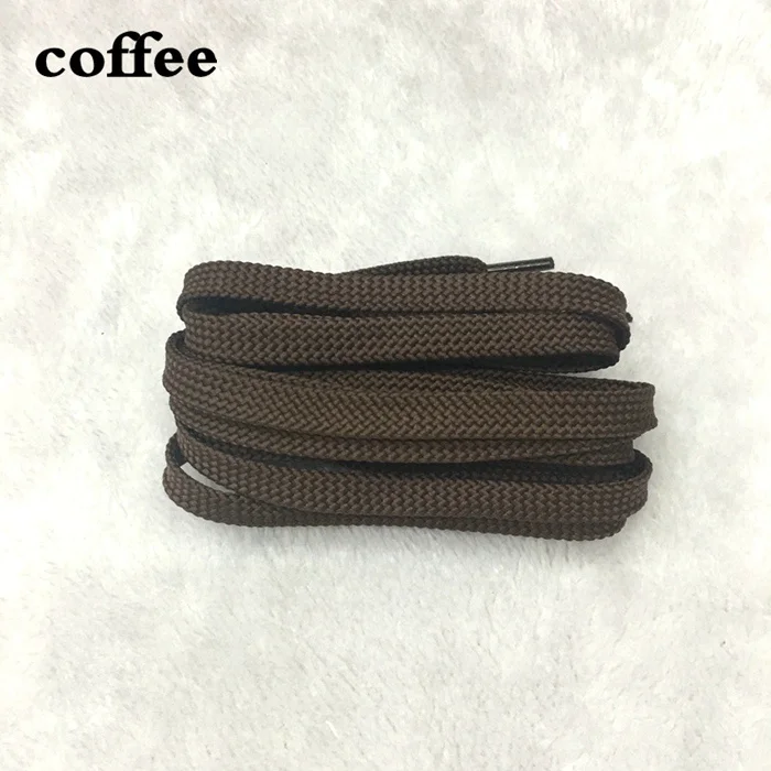 Coffee 28 цветов шнурки пара классических плоских двойных полых тканых шнурков 100 см/120 см/140 см/160 см Спортивные Повседневные шнурки SB-1 - Цвет: Coffee