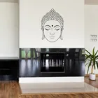 Zen буддизм Наклейка на стену виниловая наклейка в виде лица Будды индийская религиозная гостиная настенный трафарет Съемная портретная Наклейка на стену