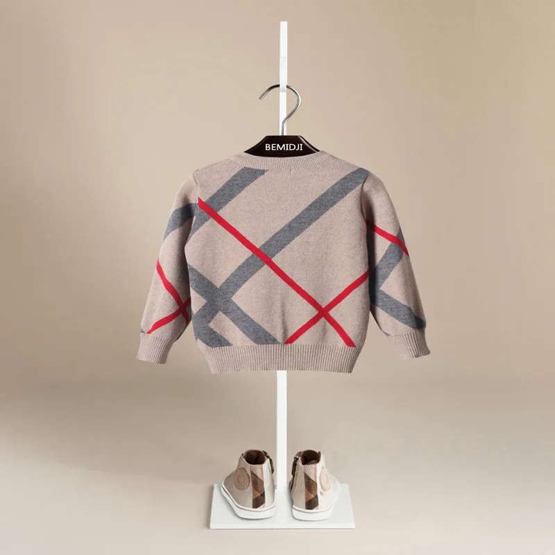 2019 Новое поступление свитер для мальчиков однобортный с длинными рукавами и