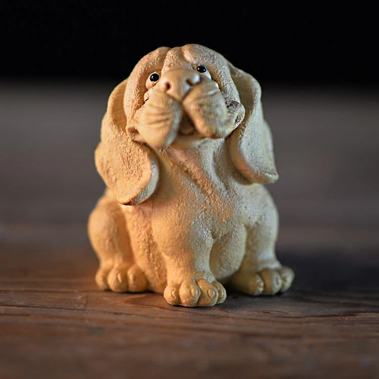 Lucky Dog новые деревянные статуи собаки животные статуя милая собака деревянная