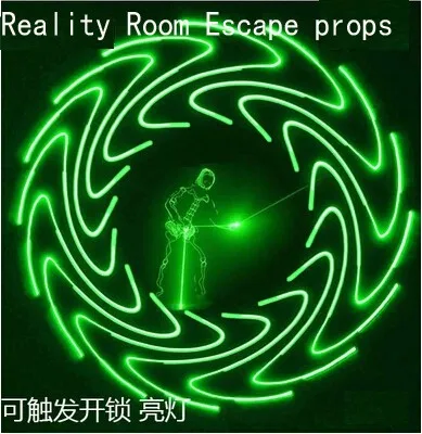 Reality Room Escape props authorities Light at the same time unlock 4pcs light-sensitive receivers Lighting putter Sound | Дом и сад