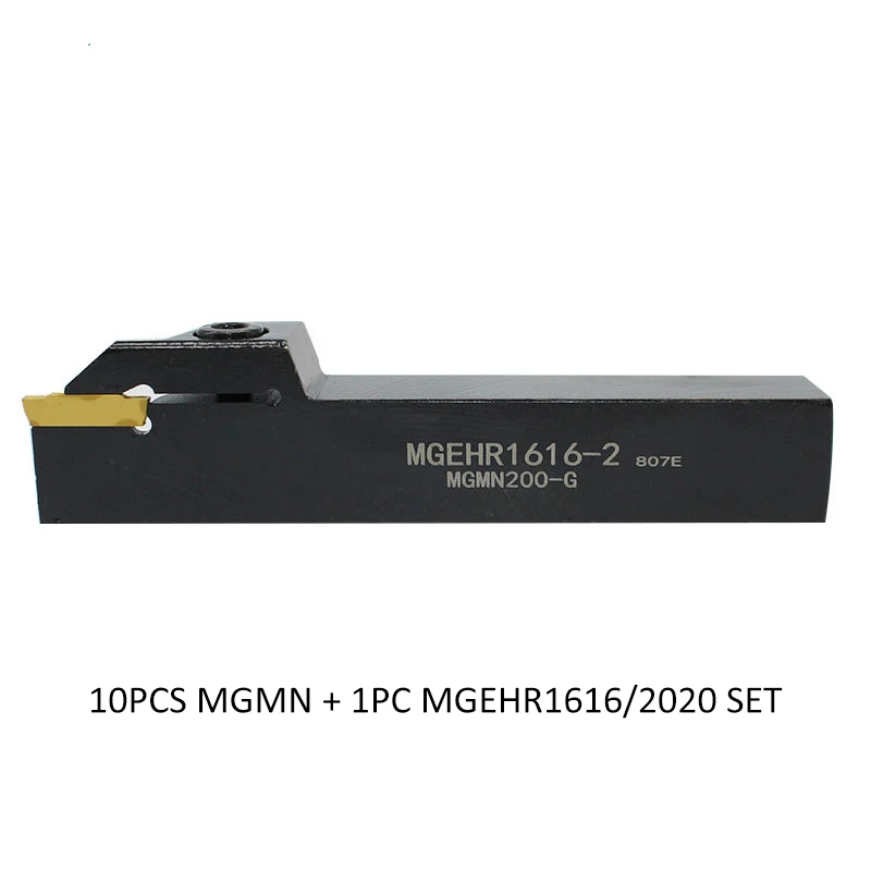 10 шт. MGMN150 MGMN200 MGMN250 MGMN300 MGMN400+ 1 шт. MGEHR2020 MGEHR1616 внешний пробор держатель инструмента для канавок фреза для токарного станка с ЧПУ