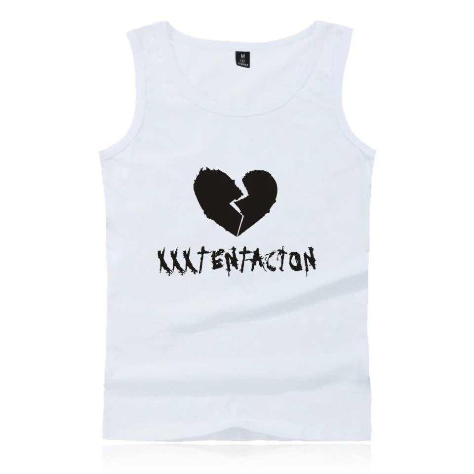 Xxxtentacion Tank Tops Hip Hop Rap fashion O-Neck Top Tees Men Mmusic Rapper T-shirts male Print Casual Tshirt | Мужская одежда