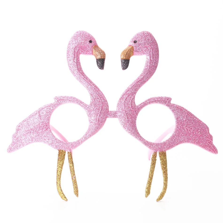 flamingo2 Забавные вечерние солнцезащитные очки Luau, Гавайские очки, тропические Необычные наряды для летней вечеринки, Декорации для фотосессии - Цвет: flamingo2
