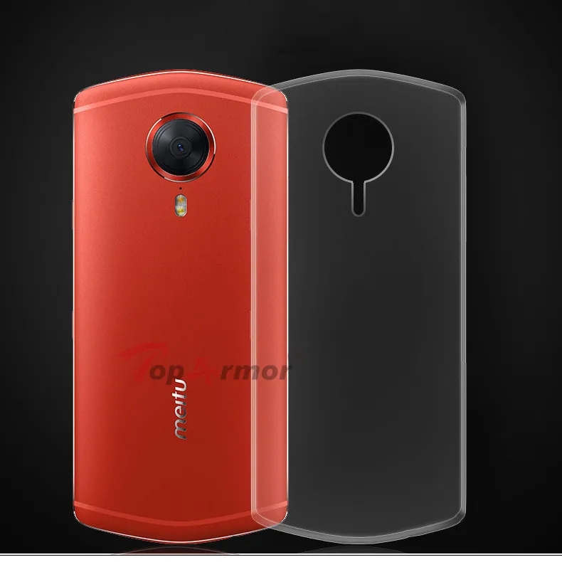 Прозрачный мягкий чехол из ТПУ с кристаллами для Meitu M6 M8 M8s T8/T8s V6 прозрачный