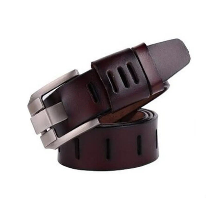 

2019 good quality cow genuine luxury leather men belts for men,strap male pin buckle masculino 100-125cm