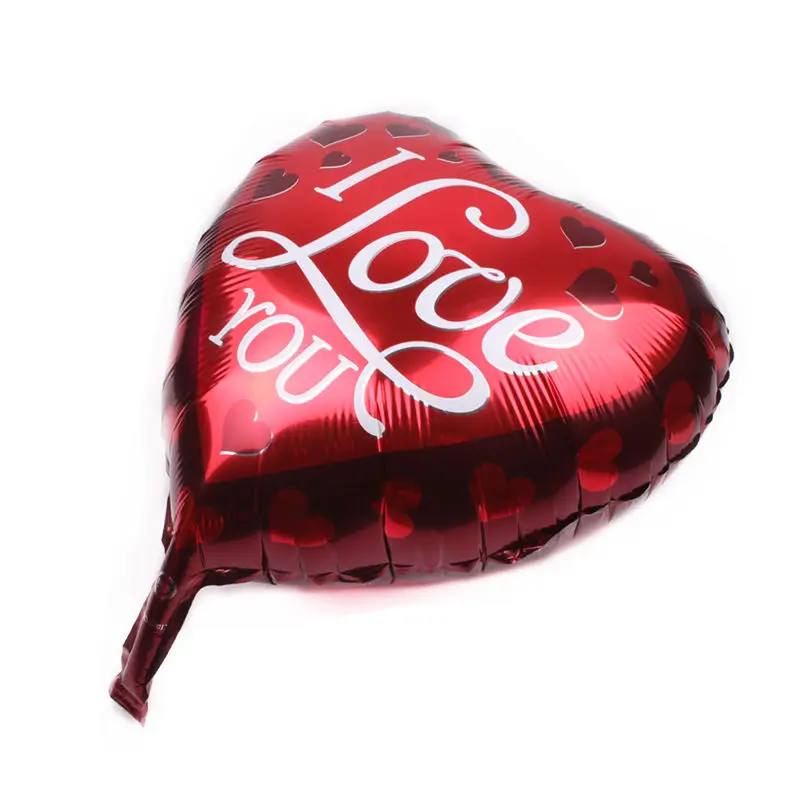 XXPWJ New 18-inch heart-shaped aluminum balloons Wedding room decoration toys Self-sealing mouth F-040 | Дом и сад