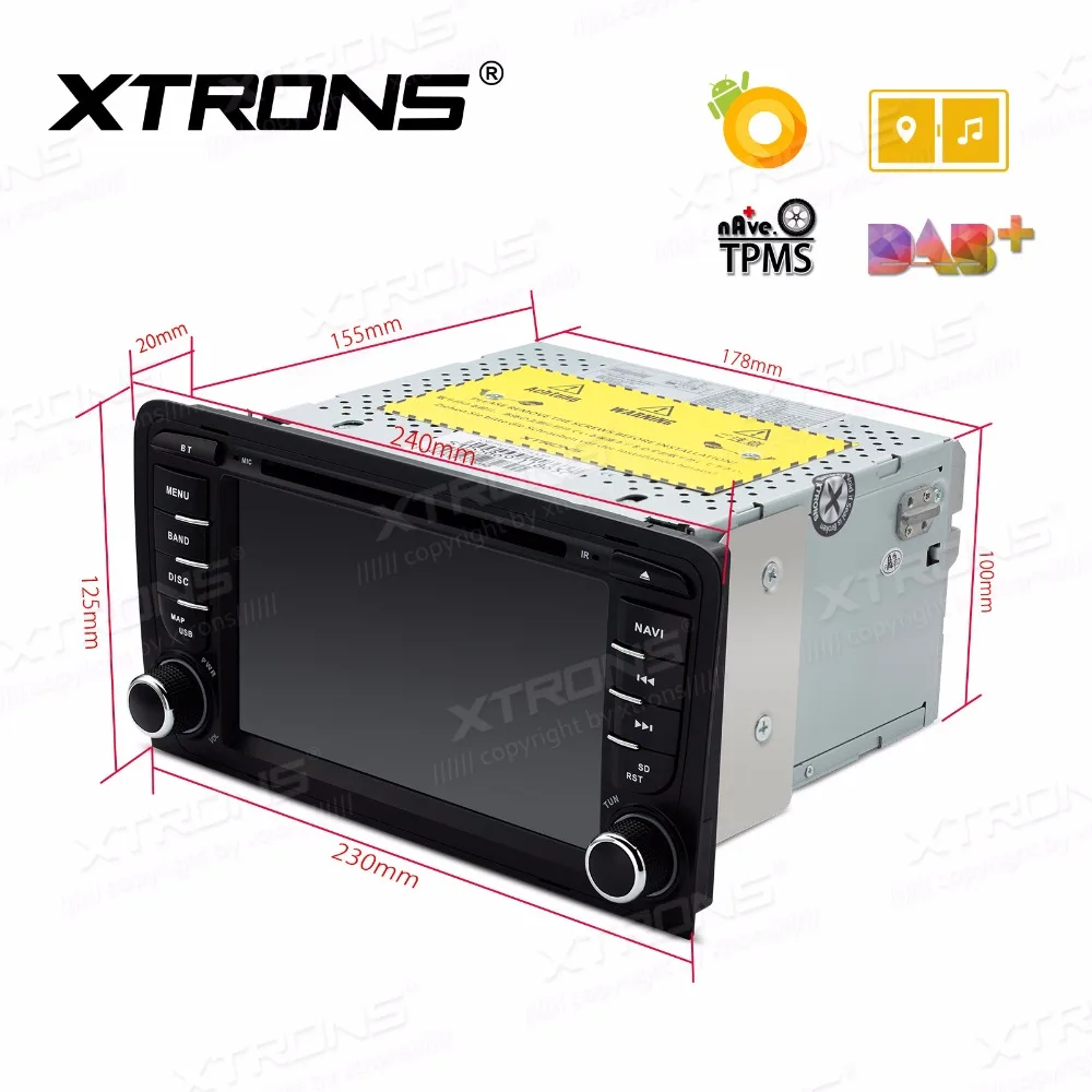 XTRONS 7 ''Восьмиядерный Android 8 0 радио GPS автомобильный DVD плеер для Audi A3 2003 2004 2005 2006