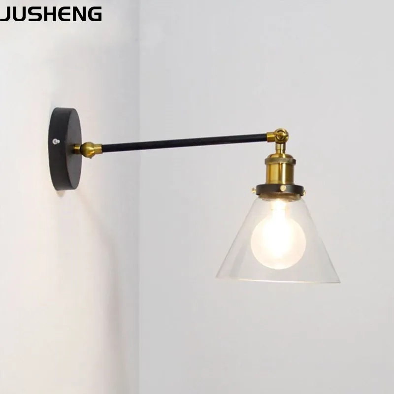 JUSHENG E27 светодиодный лампы фоновая фотография в стиле ретро лампа для спальни