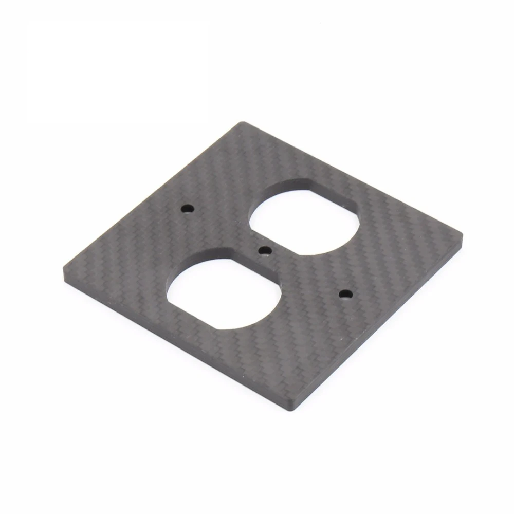 Штук углеродного волокна США AC мощность дуги сосудов розетки Красный медный