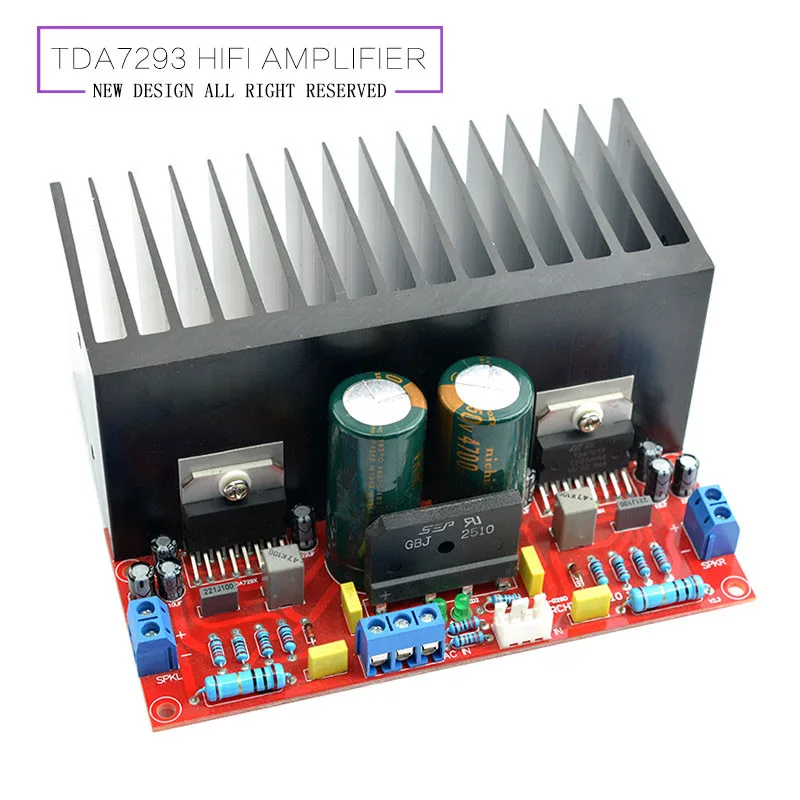 Двухканальный AC12 32V 2 0 TDA7293 100 + Вт HIFI стерео аудио усилитель|Усилители мощности| |