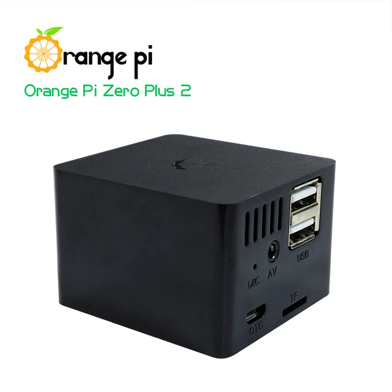 Оранжевый Pi Zero Plus 2 H3 комплект 2: оранжевый Pi Zero Plus 2 H3+ защитный черный чехол, макетная плата