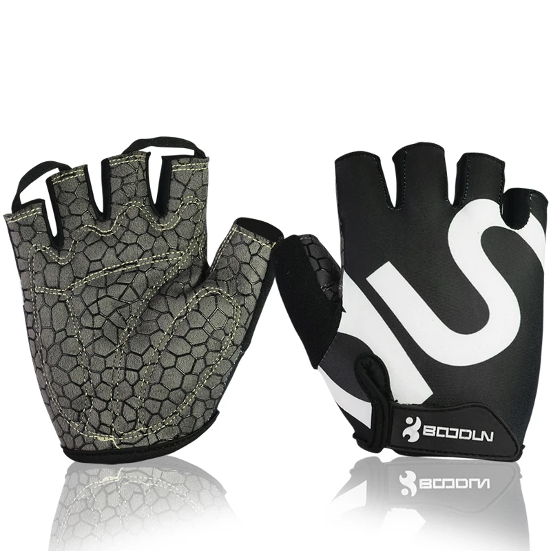 Велосипедные перчатки BOODUN Half finger Спорт на открытом воздухе Mtb дорога езда Bicycl гель Bicicleta