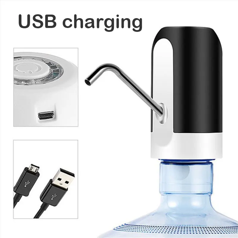 ПВХ Bott светодиодный водяной насос зарядное устройство USB водяной насос портативный светодиодный свет Bott светодиодный дозатор насос креативный школьный дозатор