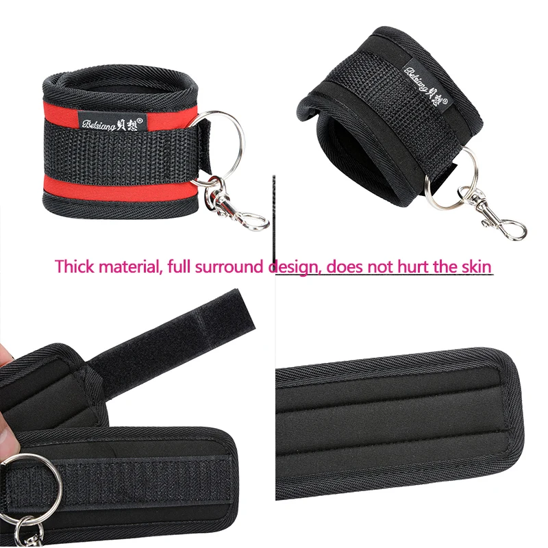 5 шт./компл. SM рабство ограничение наручники глаза БДСМ маска лодыжки манжеты раб