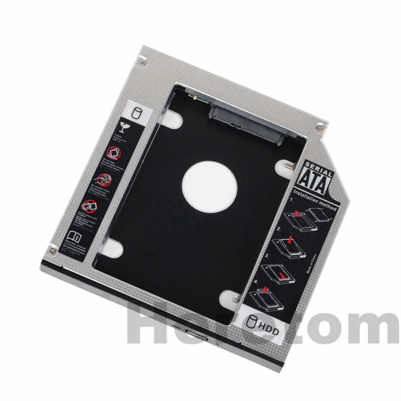 Heretom Универсальный SATA к 12 7 мм 2nd HDD SSD кронштейн для лотка салазок с светодиодный