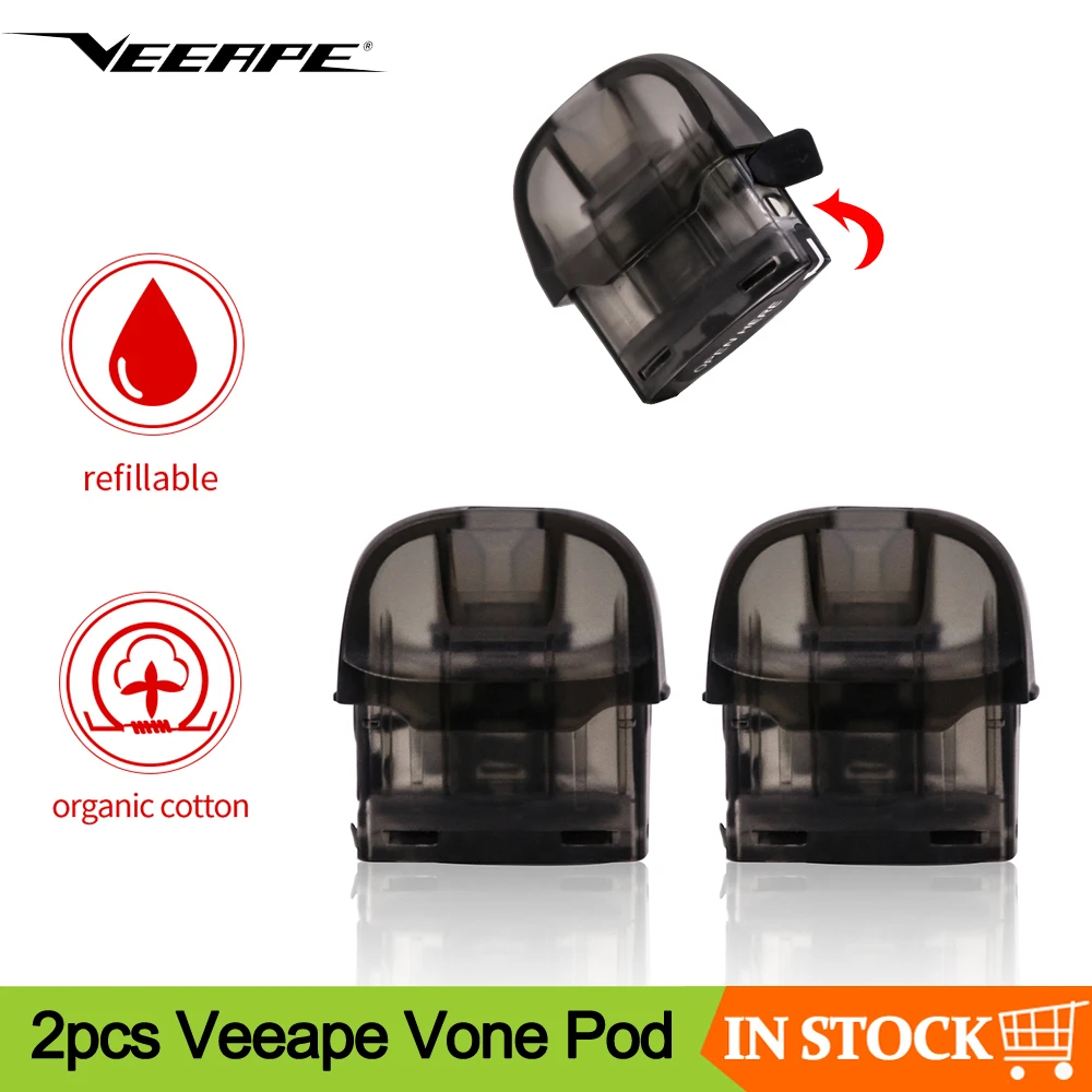 2 шт. упак. VEEAPE VONE многоразовый Pod Catridge мл 1.0ohm хлопковая катушка Замена для SX260
