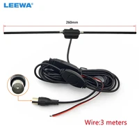 leewa 1pc car iec plug active antenna with built in amplifier for digital tv car antenna ca911