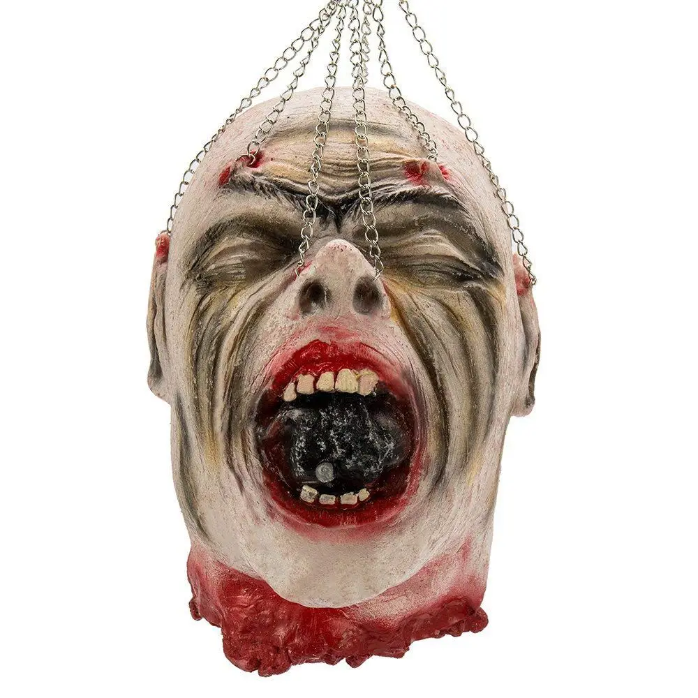 Halloween Props Hanging Bloody Dead Man Evil Head Latex Horror Haunted Scary Room Decoration Style 03|Шутки и розыгрыши| |