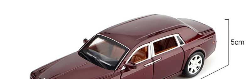 1/24 масштабе Фантом роскошный автомобиль модель автомобиля Diecast игрушки горячие сплава авто колеса моделирования автомобилей игрушка для мальчика подарки коллекции