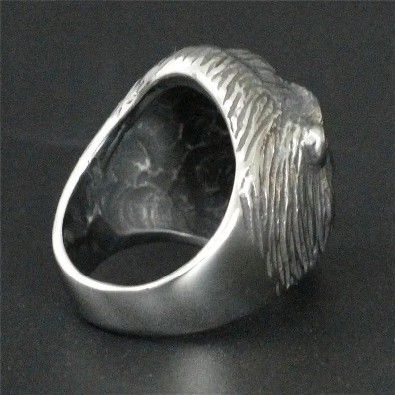 Мужское кольцо в виде животного из нержавеющей стали 100% 316L|ring couple jewelry|ring largejewelry