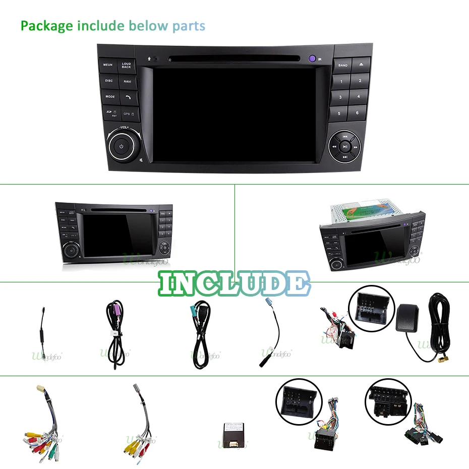 4G 64G Android 9,0 автомобильный dvd-плеер для Mercedes Benz e-класс W211 E200 E220 E300 E350 E240 E270 E280 CLS класс W219 радио gps pc
