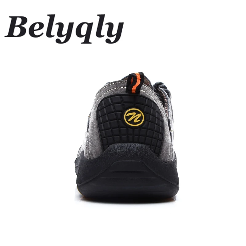 Belyqly 2018 осень мужские лоферы ботинки из свиной кожи слипоны Нескользящие Модные