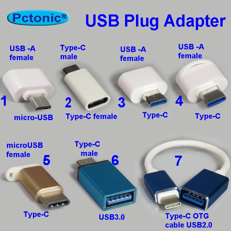 OTG адаптер USB Type C к micro type A конвертер 3 0 Мама папа Телефонный кабель для накопителя