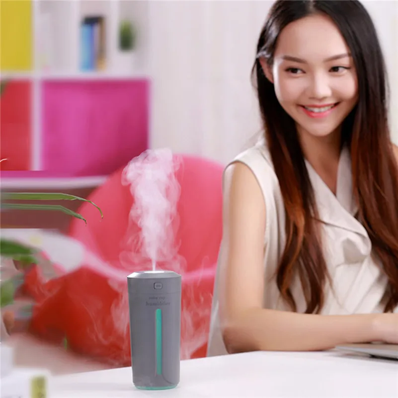 230ml Mini Air Humidifier USB Ultrasonic Car Aroma Diffuser Electric Essential Oil Cup#101130 |