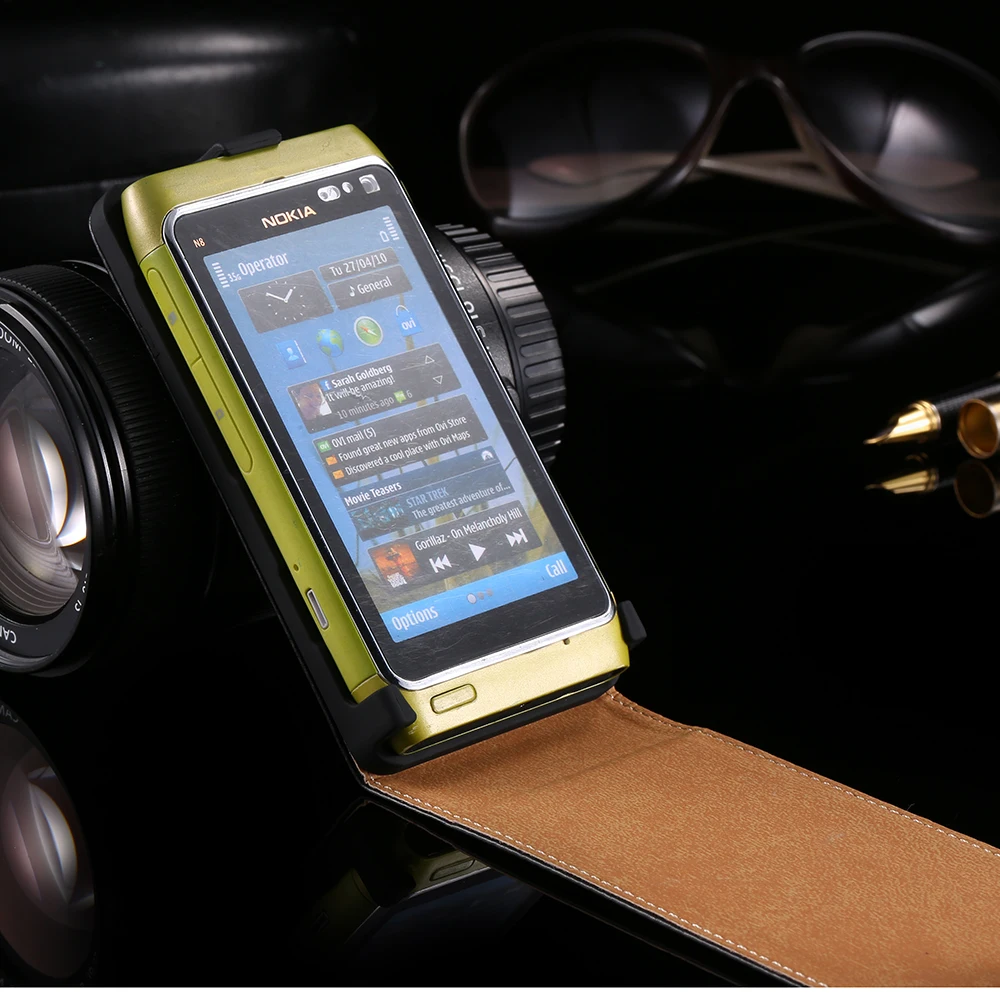 Kisscase Пояса из натуральной кожи чехол для Nokia N8 Классический корейский стиль