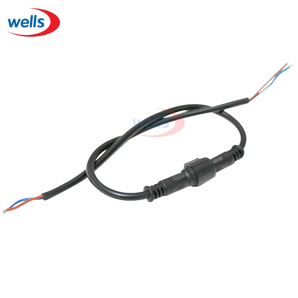 5 шт. светодиодные светильник ты штекер гнездо разъем водонепроницаемый кабель 2