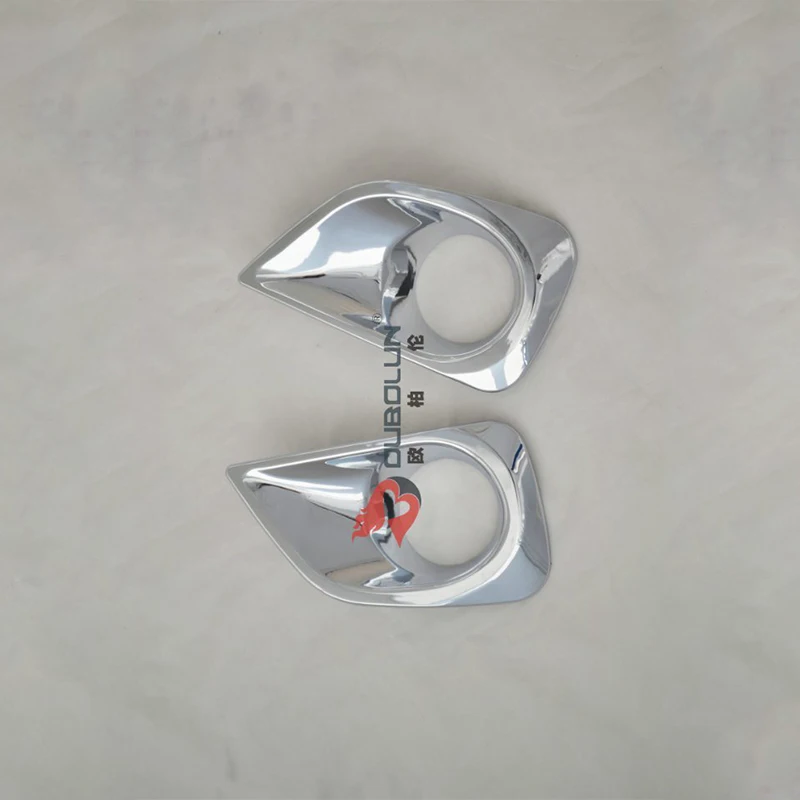 Car Accessories Exterior Decoration ABS Chrome Front Fog Lamp Light Cover Trims For Toyota Vios/Yaris Sedan 2014 Car-styling | Автомобили
