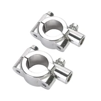 2021 universal 10mm 78 aluminum clamp chrome motorcycle handlebar mirror mount for motorcycle accessories