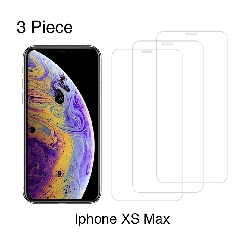 3 шт. Защитное стекло для iPhone X XS Max XR из закаленного стекла 7 8 6 6s Plus 5 5S SE | Мобильные