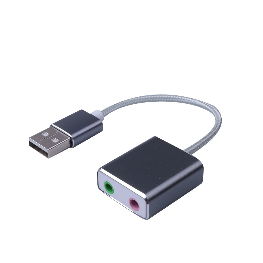 USB звуковая карта наушники 3D стерео аудио адаптер новый бесплатный привод