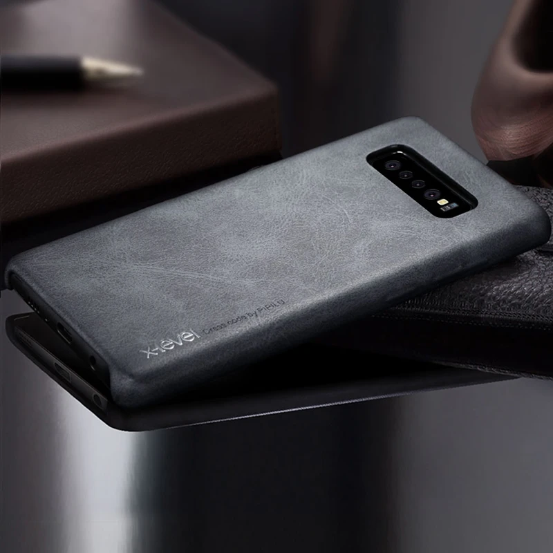 X-Level чехол для Samsung Galaxy S10 Plus винтажный роскошный чехол-накладка из искусственной