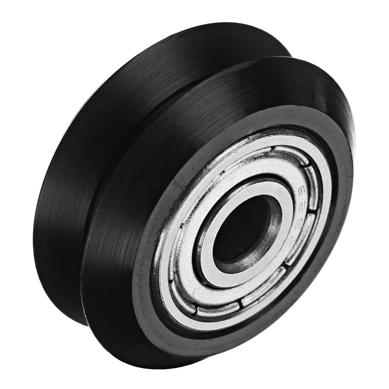 Абсолютно новый 1 шт. 5 мм POM Black Idler V тип колеса CNC гравировальный фрезерный станок