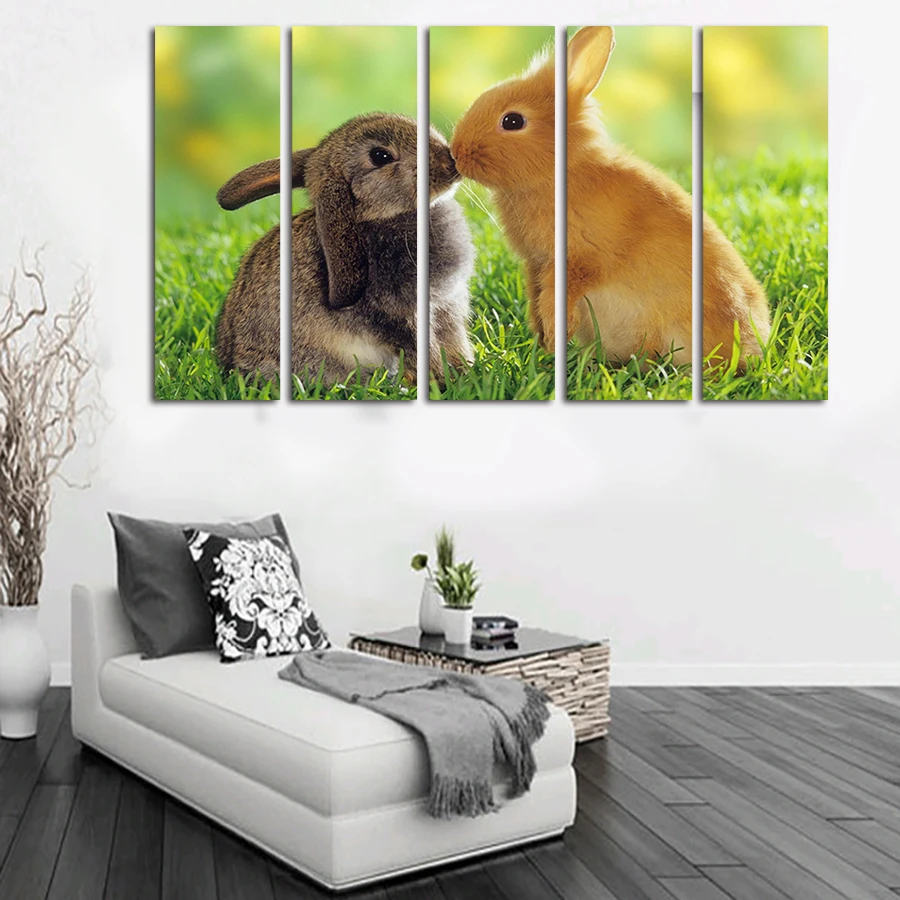 2016 Прямые продажи распродажа новинка горячая печать картина маслом с кроликом