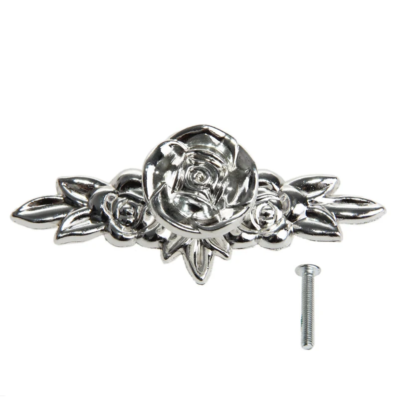 Выдвижная ручка двери Античная золотая в виде розы для шкафа дверной ящик комод