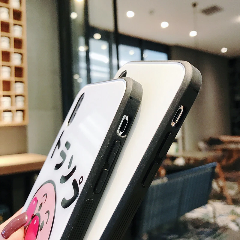 Прекрасный мультяшный персонаж Anpanman стеклянный чехол для телефона iphone 6 S 7 8 plus X XR