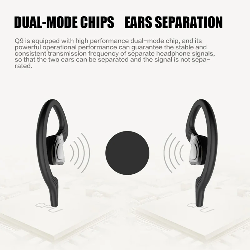 H9 Twins True Wireless Bluetooth Earphone Headphone with Mic TWS Sports Headset Mini Earbuds Earpiece Charger Box | Электроника