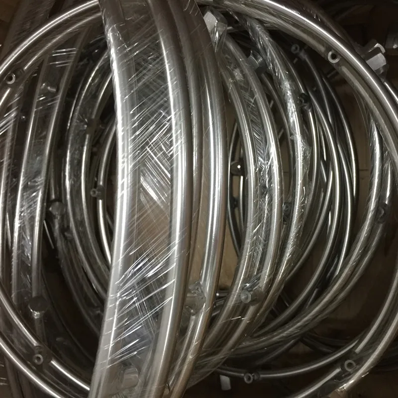 

C190 Fan cooler misting system 304 stainless steel double fan ring with 8pcs nozzle seats