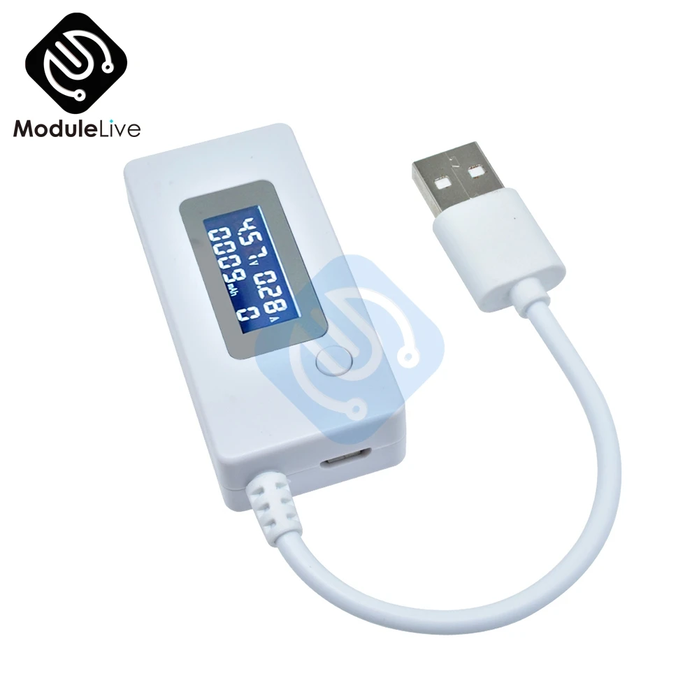 USB детектор с ЖК дисплеем вольтметр амперметр для мобильного зарядного