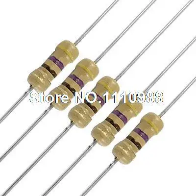 

100 x 1/4W 250V 470 ohm Carbon Film Resistor Axial Lead