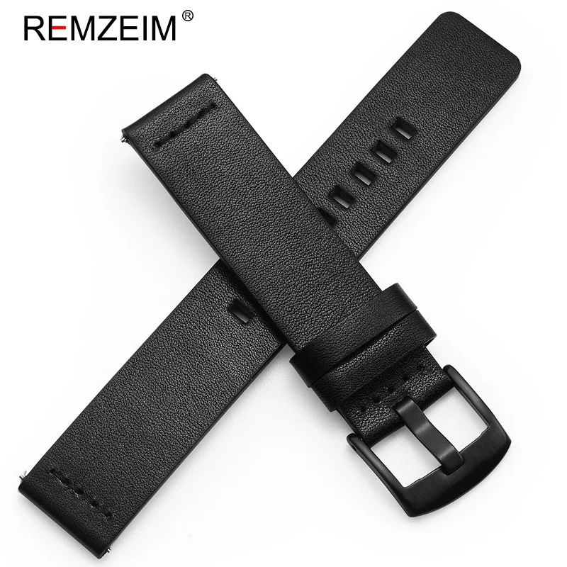 (Black bucke)black Италия масло кожаный ремешок для часов Quick Release часы ремешок 18 мм 20 мм 22 мм 24 мм с пряжкой из нержавеющей стали черного и серебристого цвета - Цвет ремешка: (Black bucke)black