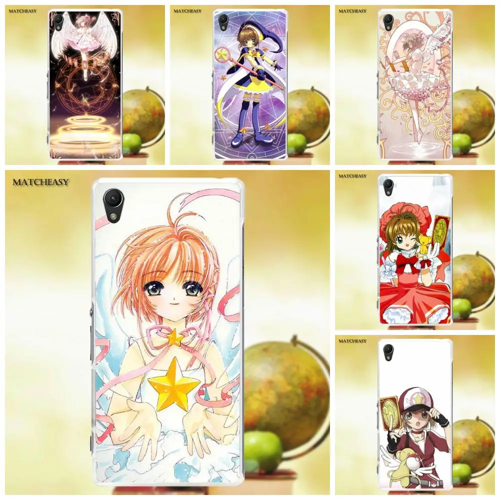 Мягкий термополиуретановый чехол для телефона Sakura Card Captor Sony Xperia Z Z1 Z2 Z3 Z4 Z5 compact Mini